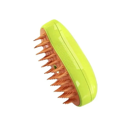 3-in-1 Pet Electric Steam Brush | Grooming, Spray & Massage Comb for Cats & Dogs
