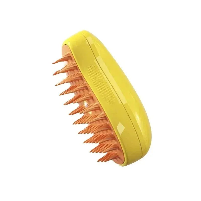 3-in-1 Pet Electric Steam Brush | Grooming, Spray & Massage Comb for Cats & Dogs